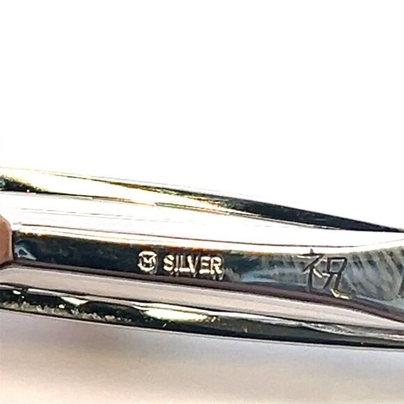 Mikimoto Estate Tie Bar Sterling Silver 6.35 mm M386 - Picture 7 of 8